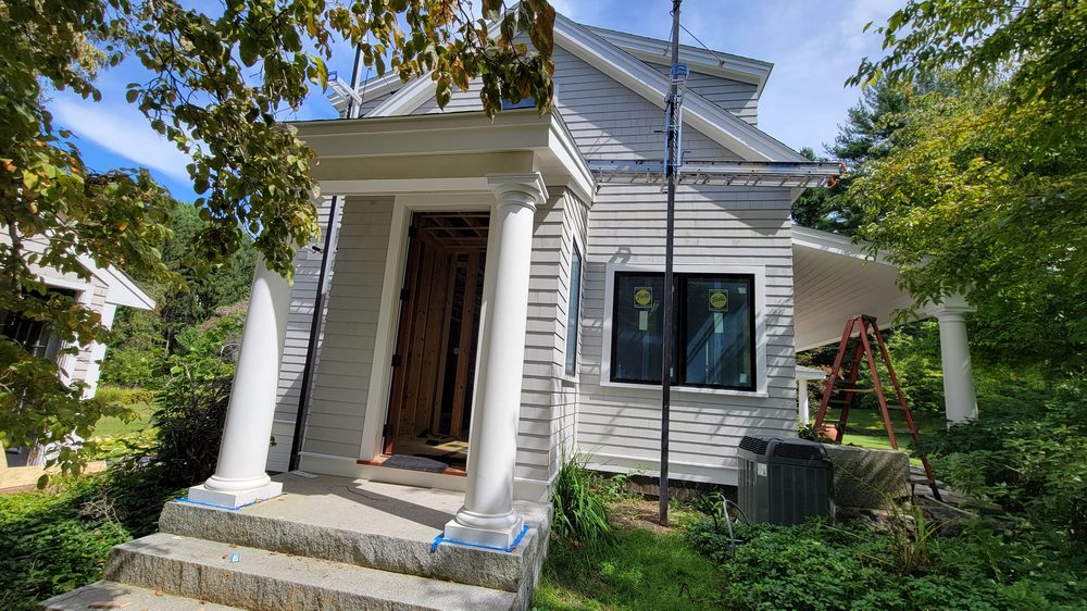 House siding and portico columns — Crafted Edge Construction Greater Boston